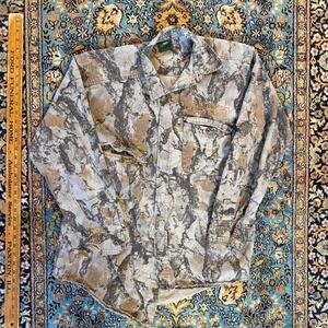 Vintage Ducks Unlimited Camo long sleeve button up